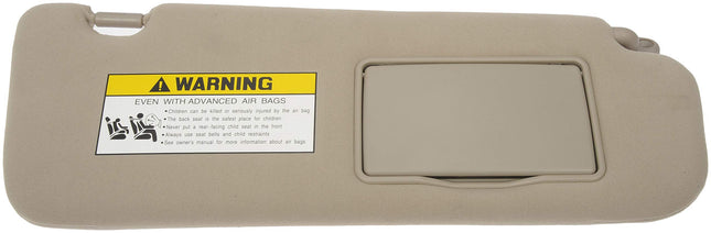 Dorman 74203 Passenger Side Sun Visor Compatible with Select Hyundai Models, Beige Length: 6.5 In, Thickness: 0.75 In