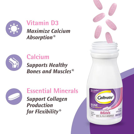Caltrate Minis + Minerals Size 150ct Caltrate Minis + Minerals 150ct