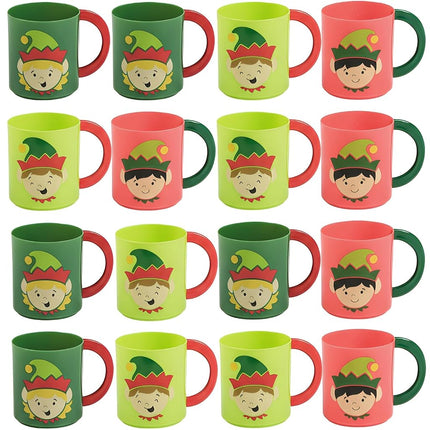 Oriental Trading Elf Plastic Mug 12-Pieces
