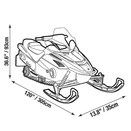 Raider 02-7720 SX-Series X-Large Weather and UV-Resistant Snowmobile Storage Cover