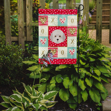 Caroline's Treasures CK5193GF Cyprus Poodle Love Flag Garden Size, Small, Multicolor