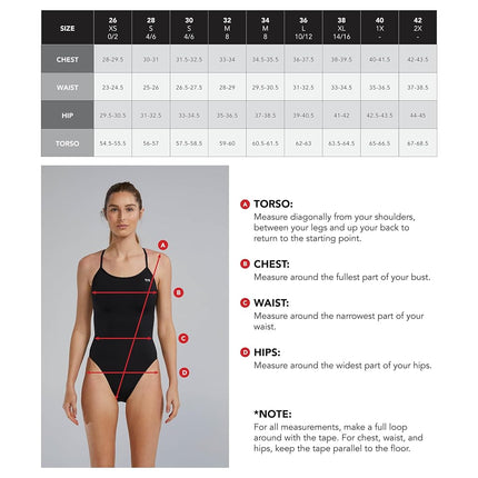 TYR Sport Women's Solid Durafast Diamondback Workout Bikini,Black,X-Small