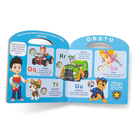 Melissa & Doug PAW Patrol Children's Book - Poke-A-Dot: Alphabet Adventure, Multicolor, 33263