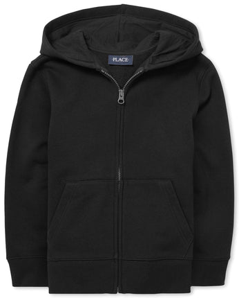 The Children's Place Boys' Uniform Zip Up Hoodie, 