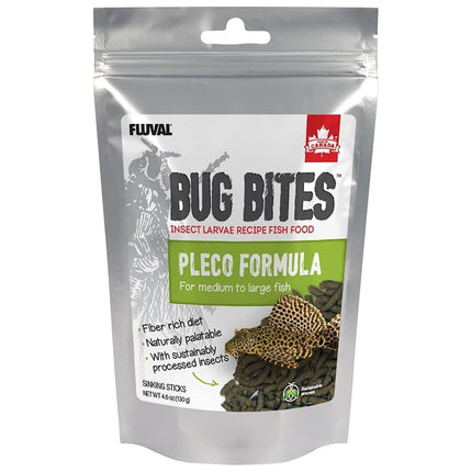 Fluval Bug Bites Bottom Feeder Fish Food, Sticks for Medium to Large Sized Fish, 4.59 oz., A6587