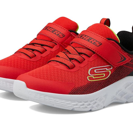 Skechers Boys' Microspec II Zovrix Trainer, Red, 10.5 UK Child