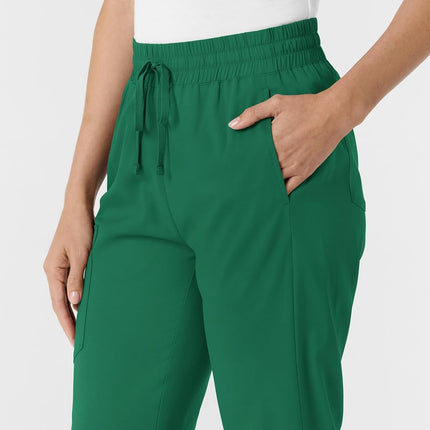 WonderWink Women's Stovepipe High-Low Hem Scrub Pant, Hunter, Large