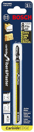 Bosch T341HM1 1-Piece 5-1/4 in. 6 TPI Special for Fiber and Plaster T-Shank Jig Saw Blades