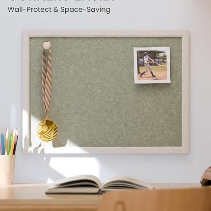 Fluxynara 90 x 60 cm Cork Board Alternative, Sage