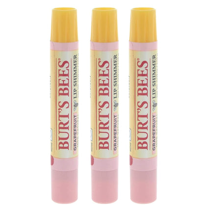 Burt's Bees Lip Shimmer, Grapefruit 0.09 oz (Pack 