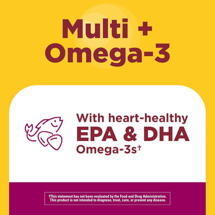 Nature Made Women's Multivitamin + Omega-3 Gummies, 150 Count Value Size (Packaging May Vary)