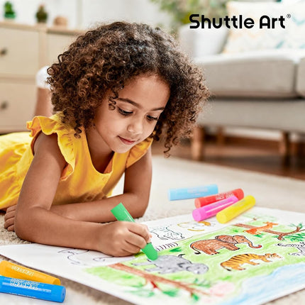 Tempera Paint Sticks, 30 Colours Solid Tempera Paint for Kids, Super Quick Drying, Works Great on Paper Wood Glass Ceramic Canvas