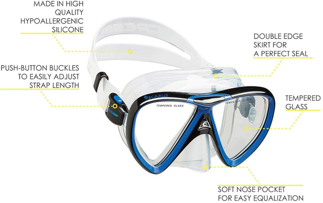 Cressi Ikarus & Orion, Black/Blue