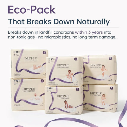 Baby Nappies Size 5 DRYPER 114ct Oeko-TEX Hypoallergenic Diapers 13-18kg