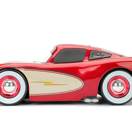 Disney Pixar Cars Coche de juguete a escala 1:24 de Rayo McQueen, de metal fundido a presión, para niños y adultos