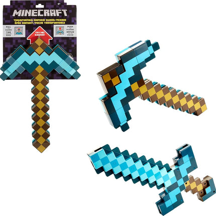 ​Mattel Minecraft Transforming Diamond Sword & Pic