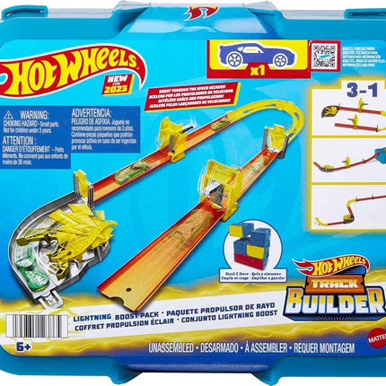 Hot Wheels Track Set with 1 Hot Wheels Car, 12 Tra