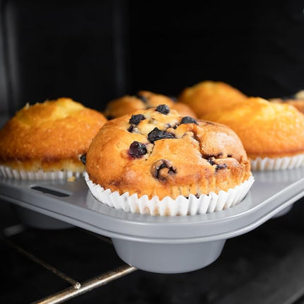 Fox Run Non-Stick Extra Large Muffin and Cupcake Pan, 6 Cup