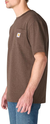 Carhartt Men's Iconic K87 Pocket T-Shirt, Dark Clove Heather, XXXL Tall