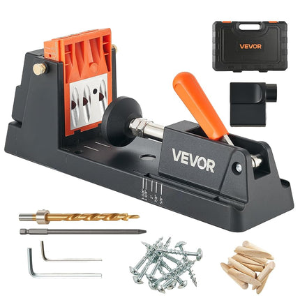 VEVOR Pocket Hole Jig Kit, 12.7 to 38.1 mm Adjusta