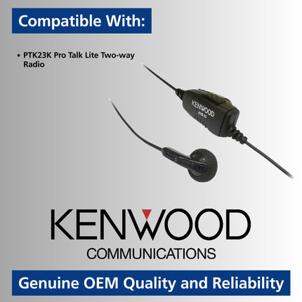 Auricular intrauditivo JVC Kenwood KHS-33 para radios PKT-23