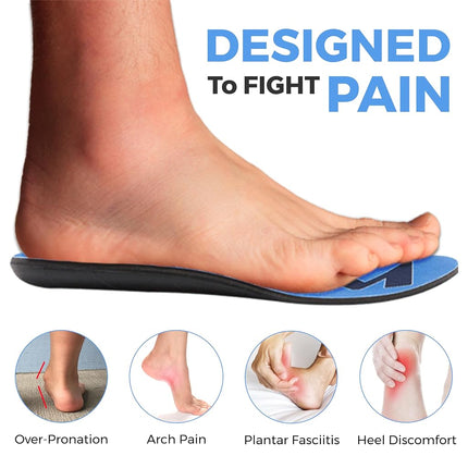 FORM Premium Insoles Unisex's Maximum Support-Custom Form-Fitting Insole Shoe Inserts, Blue, Men's 10-10.5, Women's 11.5-12
