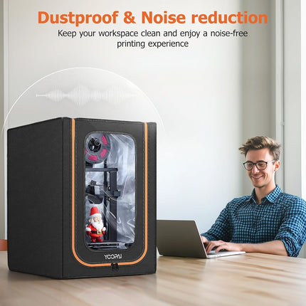 3D Printer Enclosure with LED Light,Dustproof Tent Constant Temperature Protective Cover for Creality Ender 3 V3 SE/KE/Ender 3/Ender 3 Pro/Ender 3V2/Ender 3S1/Neo/Anycubic Elegoo, Medium