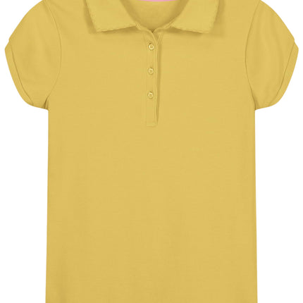 Nautica Girls' School Uniform Short Sleeve Polo Sh