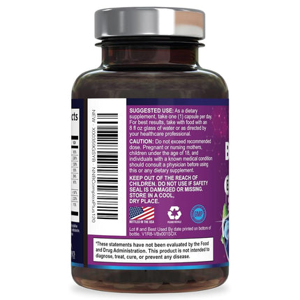Vitamin B Complex - All B Vitamins Including B12, B1, B2, B3, B5, B6, B7, B9, Folic Acid - Natural Energy Support - High Absorption Vitamin B Supplement - 120 Capsules