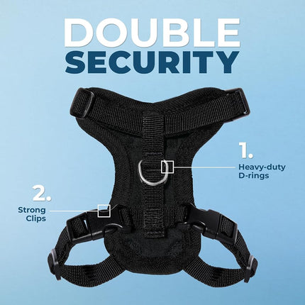 Best Pet Supplies Step-in Lock Harness, Black, XS