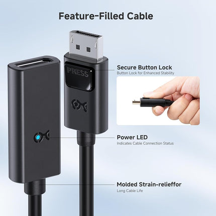 Cable Matters 102075-BLK, 7.5m, Computer Cable Gender adapters