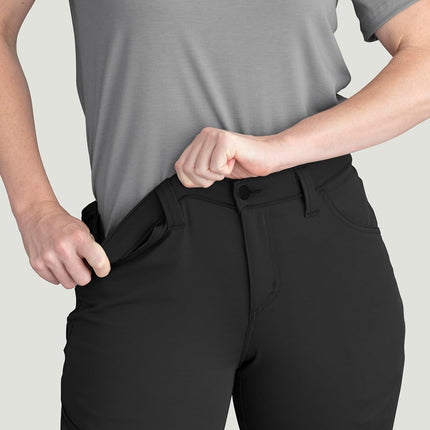 Red Kap Womens Cooling Work Pant, Black, 4