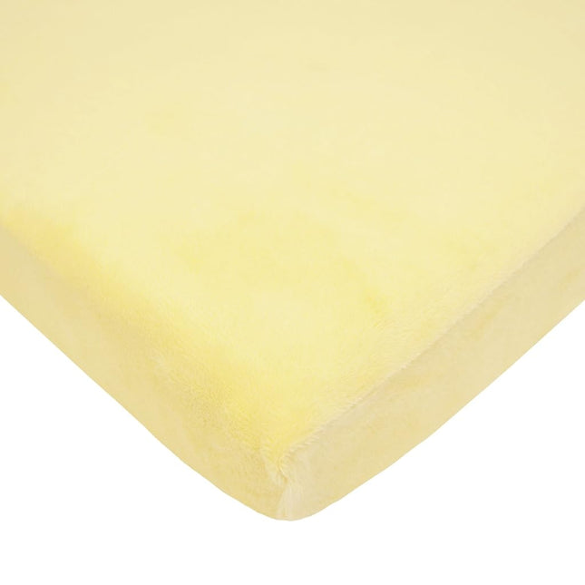 American Baby Company Fitted Portable/Mini-Crib Sheet, Heavenly Soft Chenille,Maize, for Boys and Girls