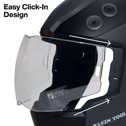Klein Tools KWHOSHIELD Welding Helmet Outer Shield, 5-Pack, Clear Outer Shield, Welding Helmet Accessories
