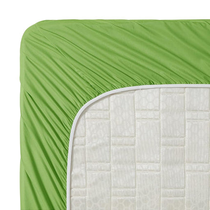 Clara Clark Premier 1800 Collection Deluxe Microfiber 3-Line Bed Sheet Set, California King, Garden Green