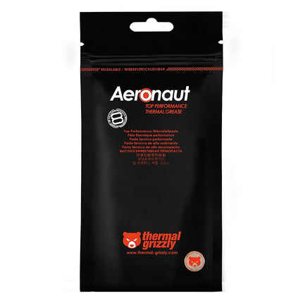Thermal Grizzly - Aeronaut - 3.9 Gram/1.5 ml - High Performance Thermal Paste - Ideal Entry Level Thermal Grease - Compatible with Most Cooling Solutions CPU/GPU/PS4/PS5/Xbox