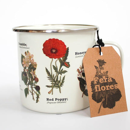 Gift Republic GR270089 Wild Flower Enamel Mug