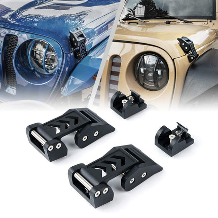 Xprite Stainless Steel Locking Hood Latches Catch 