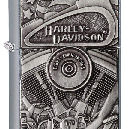 Zippo Harley Davidson Motor Flag Lighter