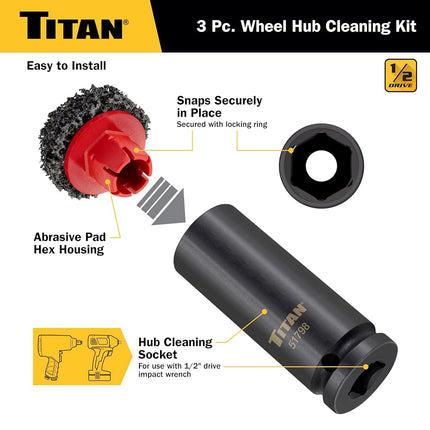 Titan 51798 Wheel Hub Cleaning Kit