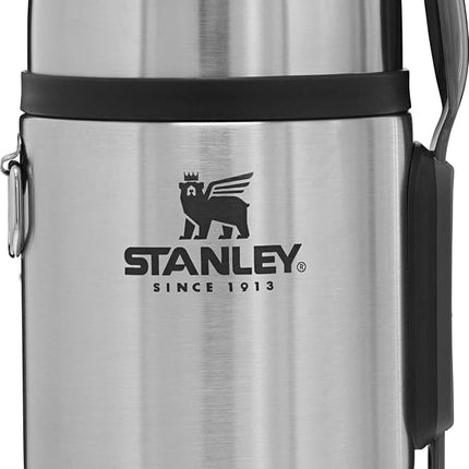 Stanley Classic Legendary Vacuum Insulated Food Jar 18 oz – Stainless Steel, Naturally BPA-Free Container – Keeps Food/Liquid Hot or Cold for 12 Hours – Leak Resistant, Easy Clean
