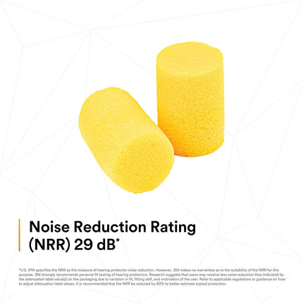 3M™ E-A-R™ Classic™ Earplugs 312-1201, Uncorded, Poly Bag, 2000 Pair/Case