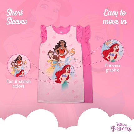 Disney Encanto Girls Nightdress Pack of 6, princess party, 6