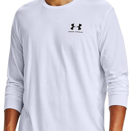 Under Armour UA Sportstyle Left Chest LS White/Black