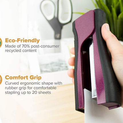 Bostitch Office B210R-PINK Bostitch Ascend 3 in 1 Stapler with Integrated Remover & Staple Storage, Pink (B210-PINK)