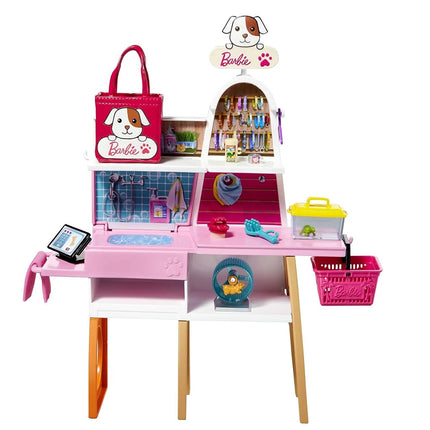 Barbie Doll (11.5-in Blonde) and Pet Boutique Playset