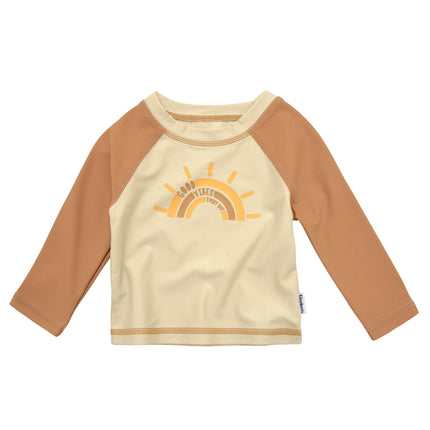 Gerber 2-Piece Baby & Toddler Boys Later Gator Rash Guard & Swim Trunks Set, Suns, 3-6 Months