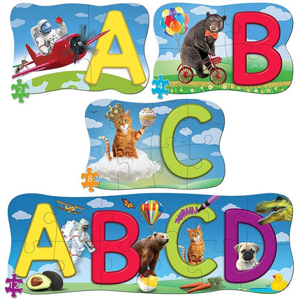 MasterPieces Educativo - Puzles de 4 paquetes de abecedario