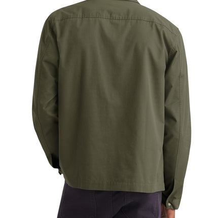 Dockers Mens Regular Fit Shirt Jacket, Army Green, XL