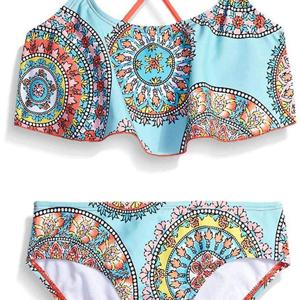 Kanu Surf Girls' Alania Flounce Bikini Beach Sport